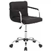 image of NEO Faux Leather Fixed Armrest Seat Height Adjustable Black 130 kg CUBE-OFFICE-BLACK 4,600 (W) x 4,600 (D) x 8,500 (H) mm