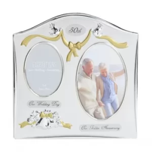 Image of Double Aperture 50th Anniversary Photo Frame