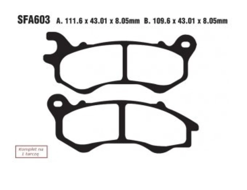 Image of EBC Brakes Brake pad set EBC Brakes SFA603