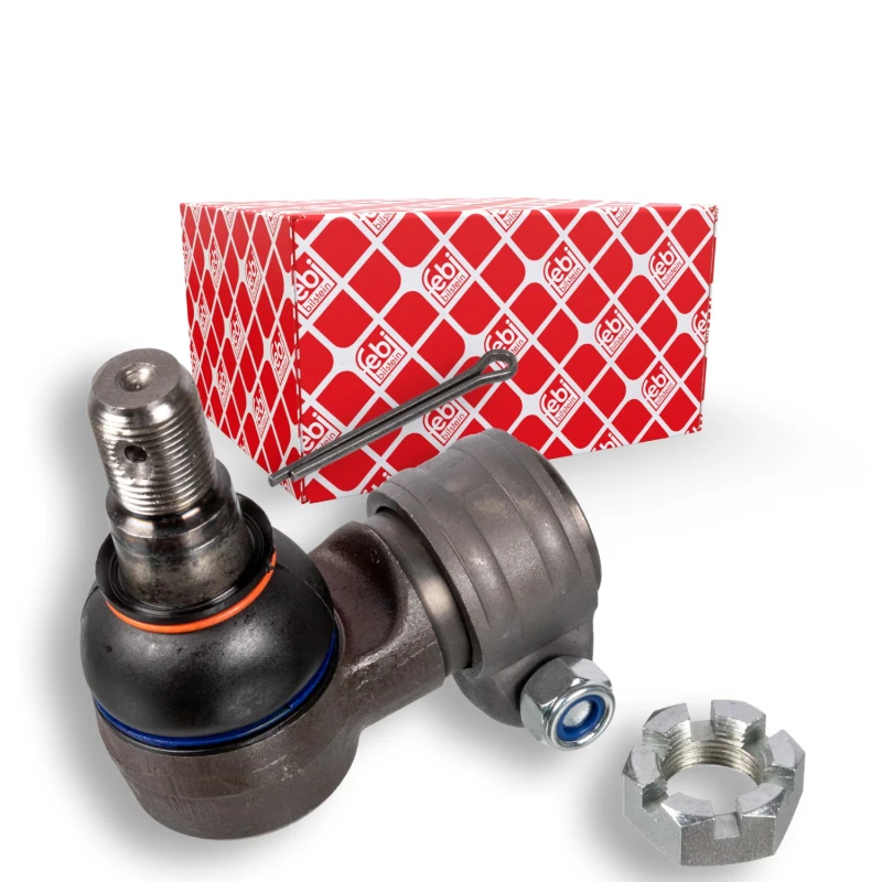 Image of FEBI BILSTEIN 107355 Track rod end ProKit Front Axle, with crown nut and split pin Tie Rod End (914)