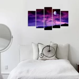 Image of 5PMX-101 Multicolor Decorative MDF Painting (5 Pieces)