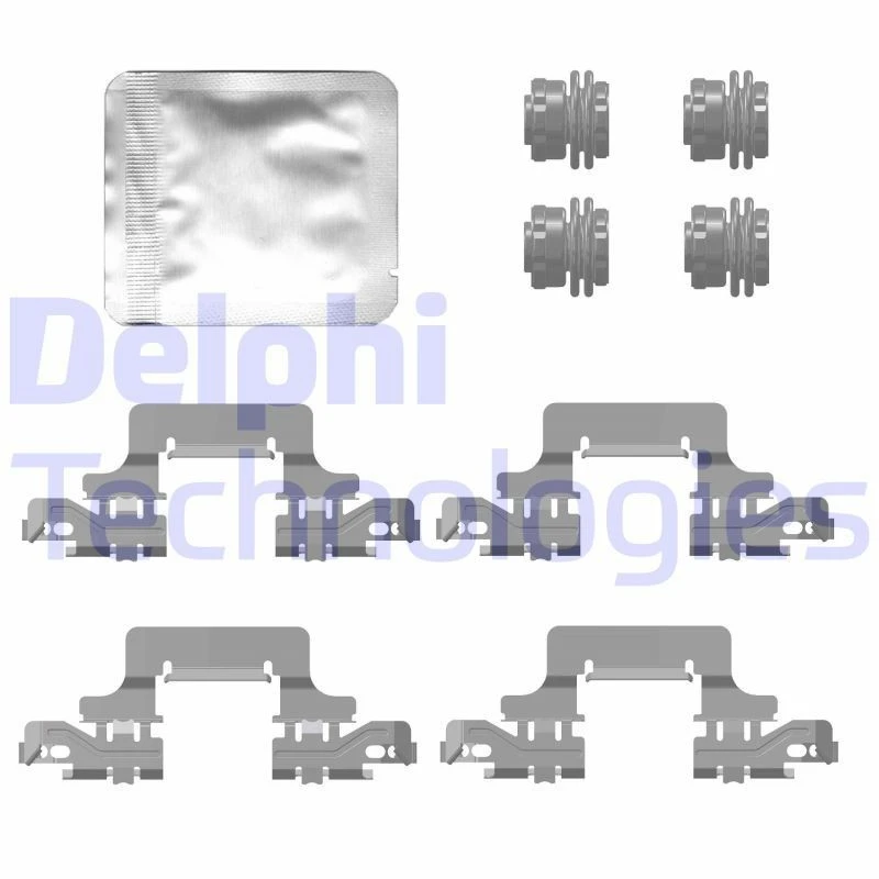 Image of DELPHI Brake pad fitting kit DELPHI LX0777
