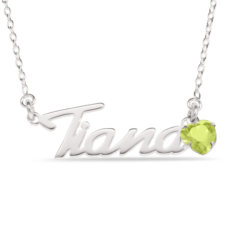 Image of Be You Sterling Silver August CZ Birthstone Pendant Silver female One Size