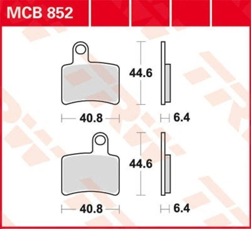Image of TRW MCB852 Brake pad set Brake Pad Set,disc brake (402)