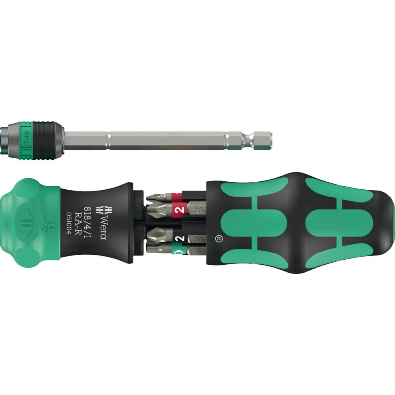 Image of Wera Kraftform Kompakt 6 Piece 20 RA-R Ratchet Screwdriver Set 5051513001
