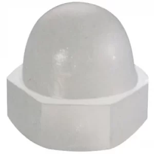 Image of Toolcraft 194791 Domed Cap Nuts DIN 1587 Polyamide M4 Pack Of 10