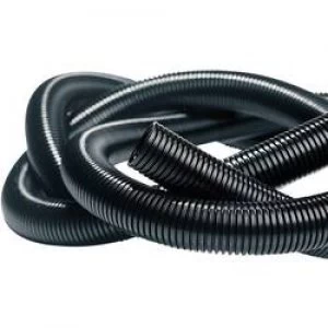 Image of HellermannTyton 169 22290 IWS 29 N6 BK Q1 Isolvin Corrugated Conduit Black 25 m.