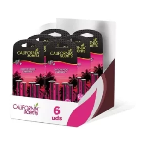 image of California Car Scents Coronado Cherry Car Air freshener Scent Sticks (Case Of 6)