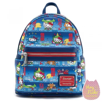 image of Loungefly SDCC Sanrio Hello Kitty kaiju Mini Backpack - VeryNeko Exclusive