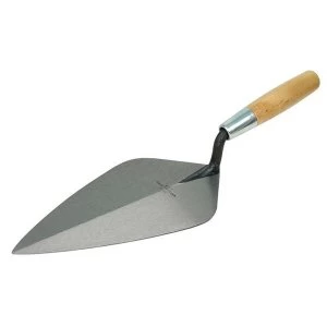 image of Marshalltown 34 Wide London Pattern Brick Trowel - Wooden Handle 10.1/2in