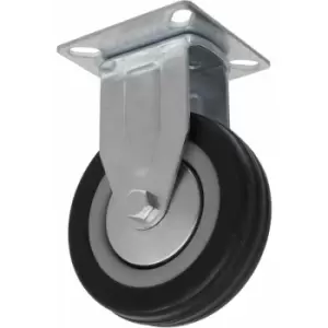 Image of Sealey - SCW1100FP Castor Wheel Fixed Plate Ø100mm