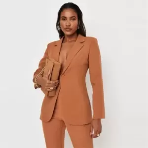 image of Missguided Petite Tailored Skinny Blazer Coord - Neutral