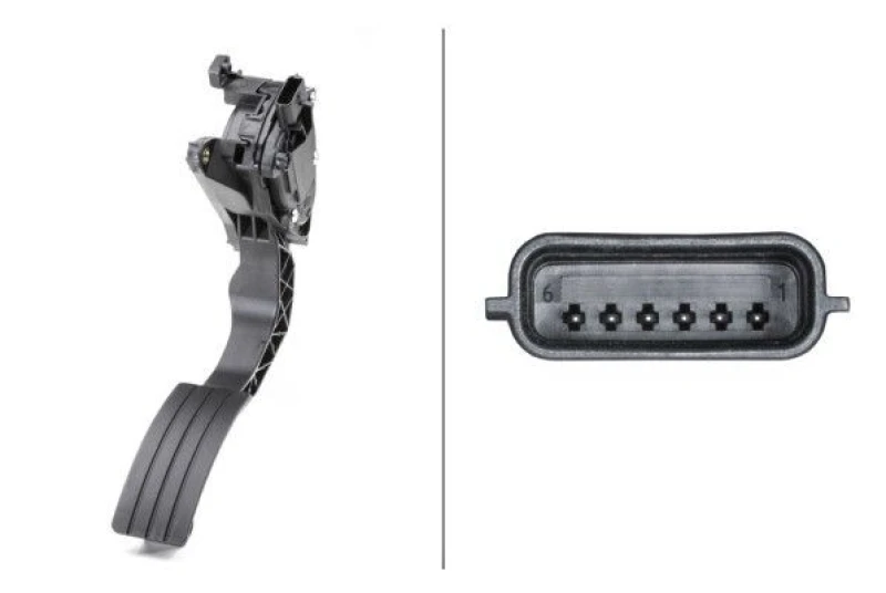 Image of HELLA Accelerator pedal position sensor HELLA 6PV 009 978-711