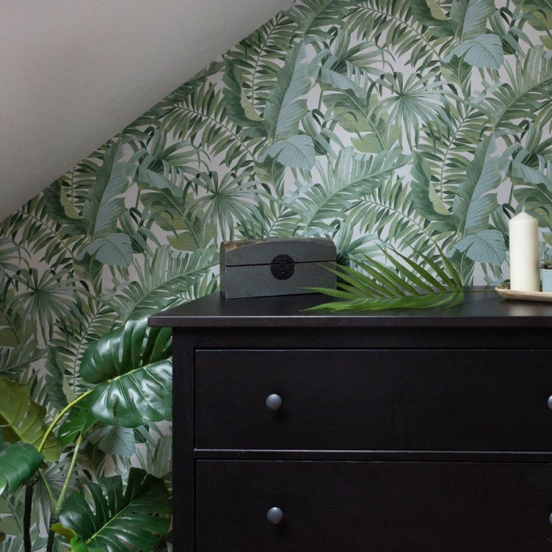 Image of Wall Pops Self Adhesive Wallpaper Maui Green Green unisex 52CMX5.49M