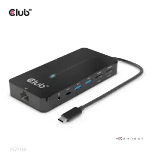 image of CLUB3D Type-C 7-in-1 hub with 2x HDMI, 2x USB Gen1 Type-A, 1x...