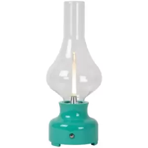 image of Lucide JASON - Table Lamp - LED Dim. - 1x2W 3000K - 3 StepDim - Turquoise