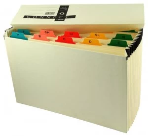 Image of Q Connect Expanding File A-z 19pkt Mylar