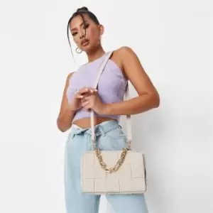 Missguided WEAVE BAG - Cream