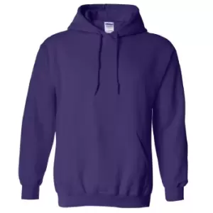 image of Gildan Heavy Blend Adult Unisex Hooded Sweatshirt / Hoodie (2XL) (Purple)