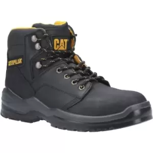 Image of Caterpillar Mens, Mens Striver Leather Safety Boots (10 UK) (Black/Yellow)