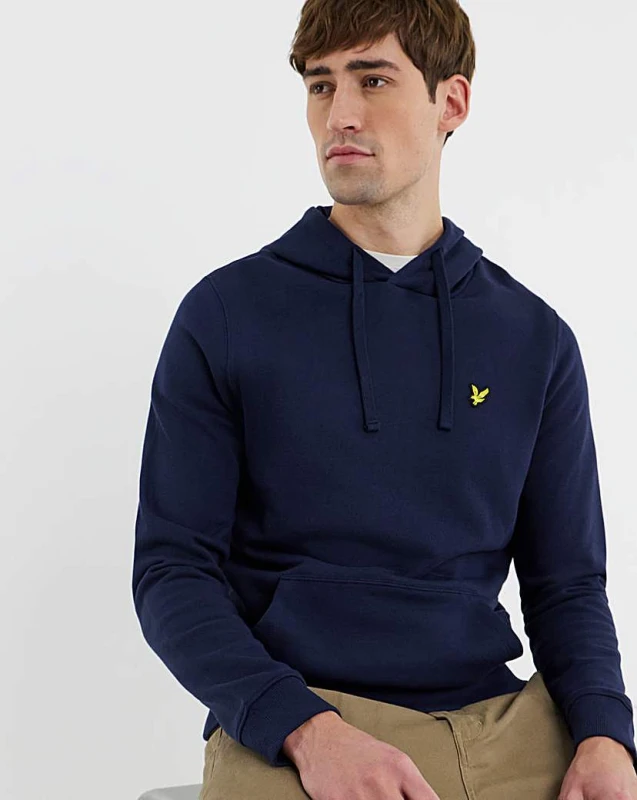 Image of Lyle & Scott Lyle & Scott Classic Hoodie Navy Navy - Lyle & Scott - Size: XL45 Navy Male XL45 LS17103