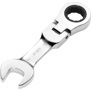 Image of Draper Hi-Torq Stubby Flexible Head Ratchet Combination Spanner 15mm