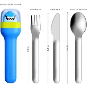 Zoku Kids Pocket Utensil Set - Shark Shark