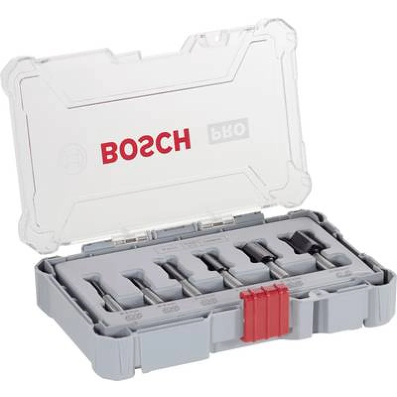 Image of Bosch Accessories Groove milling cutter set, 8mm shank, 6-part Bosch Accessories 2607017466 2607017466