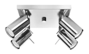 Image of Ring Spotlight Clusters Flush Light Chrome GU10