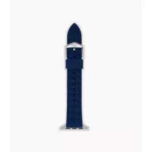 Image of Fossil Womens 38Mm/40Mm/41Mm Silicone Band For Apple Watch - Blue