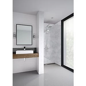 image of Mermaid Elite Caliza Tongue & Groove Single Shower Panel 2420 x 1200mm