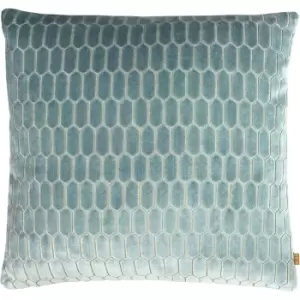 Image of Kai Rialta Geometric Cushion Cover (One Size) (Hydro Blue)