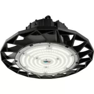 Image of High Bay IP65 Emergency Pendant Light - 100W Daylight White LED - Matt Black