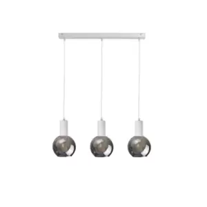 Image of Supra Bar Pendant Ceiling Light White, 60cm, 3x E27