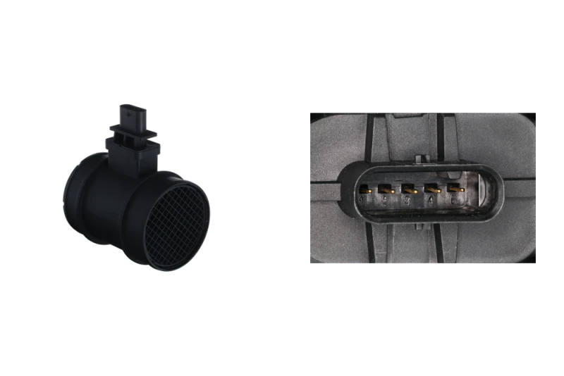 Image of VALEO 366353 Mass air flow sensor with housing, with integrated air temperature sensor Air Mass Sensor (3926)