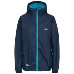 Image of Trespass Womens/Ladies Qikpac Waterproof Packaway Shell Jacket (XXL) (Navy)