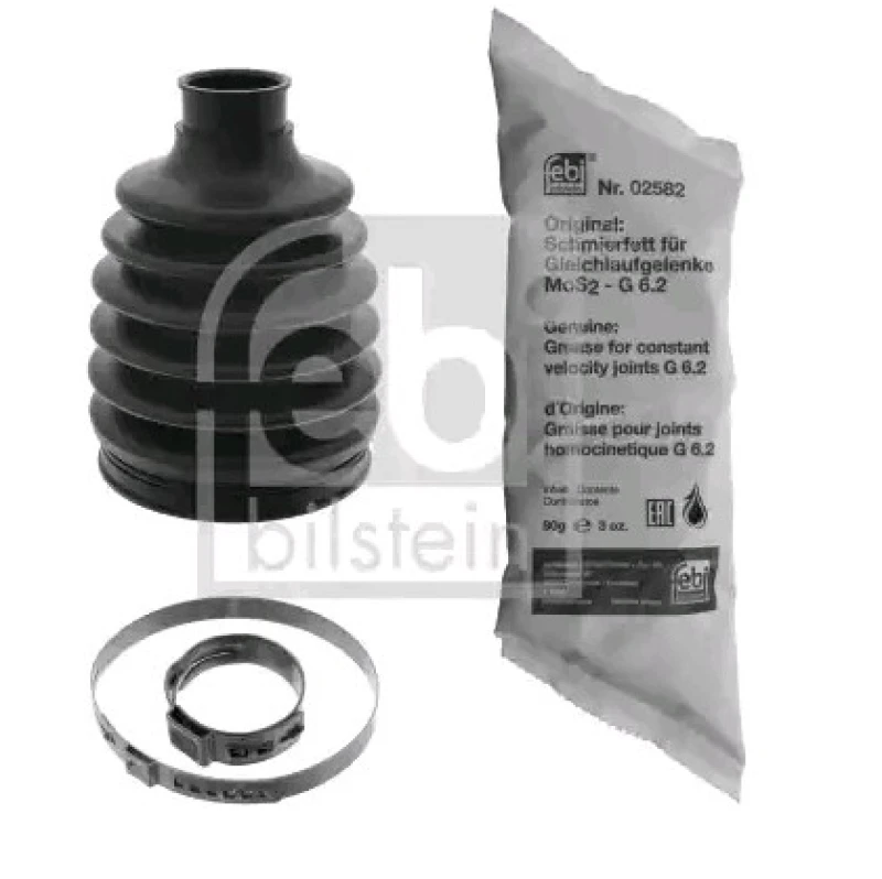 Image of FEBI BILSTEIN 49883 CV Boot Wheel Side, Thermoplast Thermoplast Bellow,drive shaft (194)