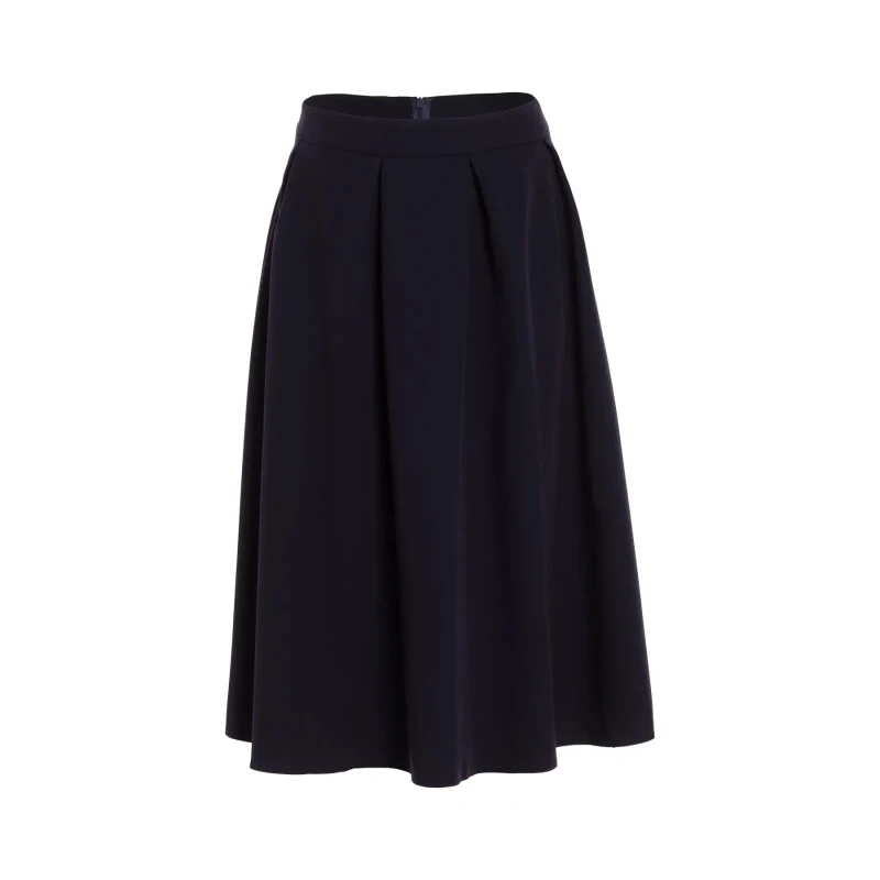 Image of Nife Pleated midi skirt For Her Nife Bleu Female 40