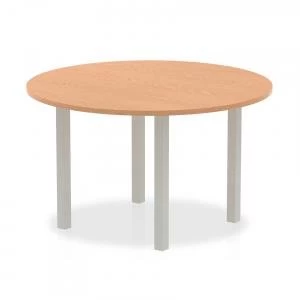 image of Trexus Meeting Table Round 1200mmOak Ref I000788