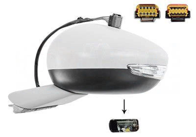 Image of VAN WEZEL 4082817 Wing mirror * HAGUS * Left, Heatable, primed Outside Mirror (50)