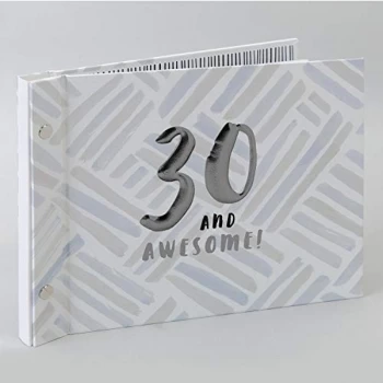 Image of Luxe Male Birthday Photo Album & Guest Book - 30