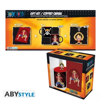 Image of One Piece - Luffy (Mug + Keyring + Notebook) Gift Box