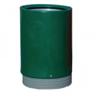 image of Slingsby Outdoor Open Top Bin 75 Litre Green 321776