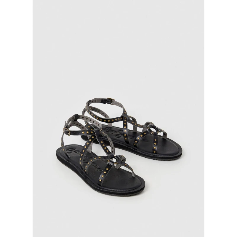 Image of Pepe Jeans Rio Studs Sandals Black Polyurethane 36 (3.5)