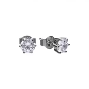 Image of Diamonfire White Zirconia Solitaire Prong Setting Earrings E5582