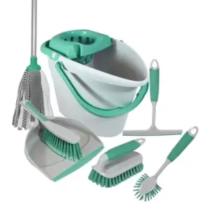 Image of Charles Bentley 'Brights' Cleaning Set - 7 Piece - Mint Green