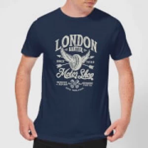 Image of LDN Motor Shop Mens T-Shirt - Navy - L