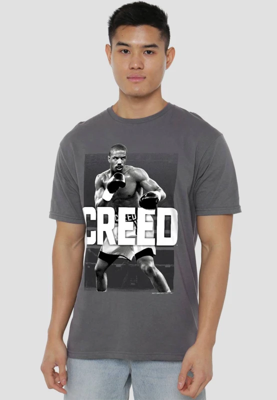 Image of CREED Creed Final Round T-Shirt, Charcoal in Grey Size: 3X-Large Grey 3X-Large Unisex 0199474315090