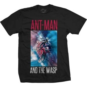 image of Marvel Comics - Ant Man & The Wasp Action Block Unisex Large T-Shirt - Black