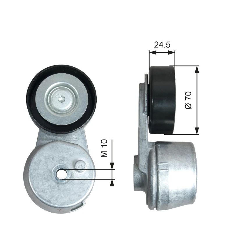 Image of GATES Tensioner pulley GATES T39375